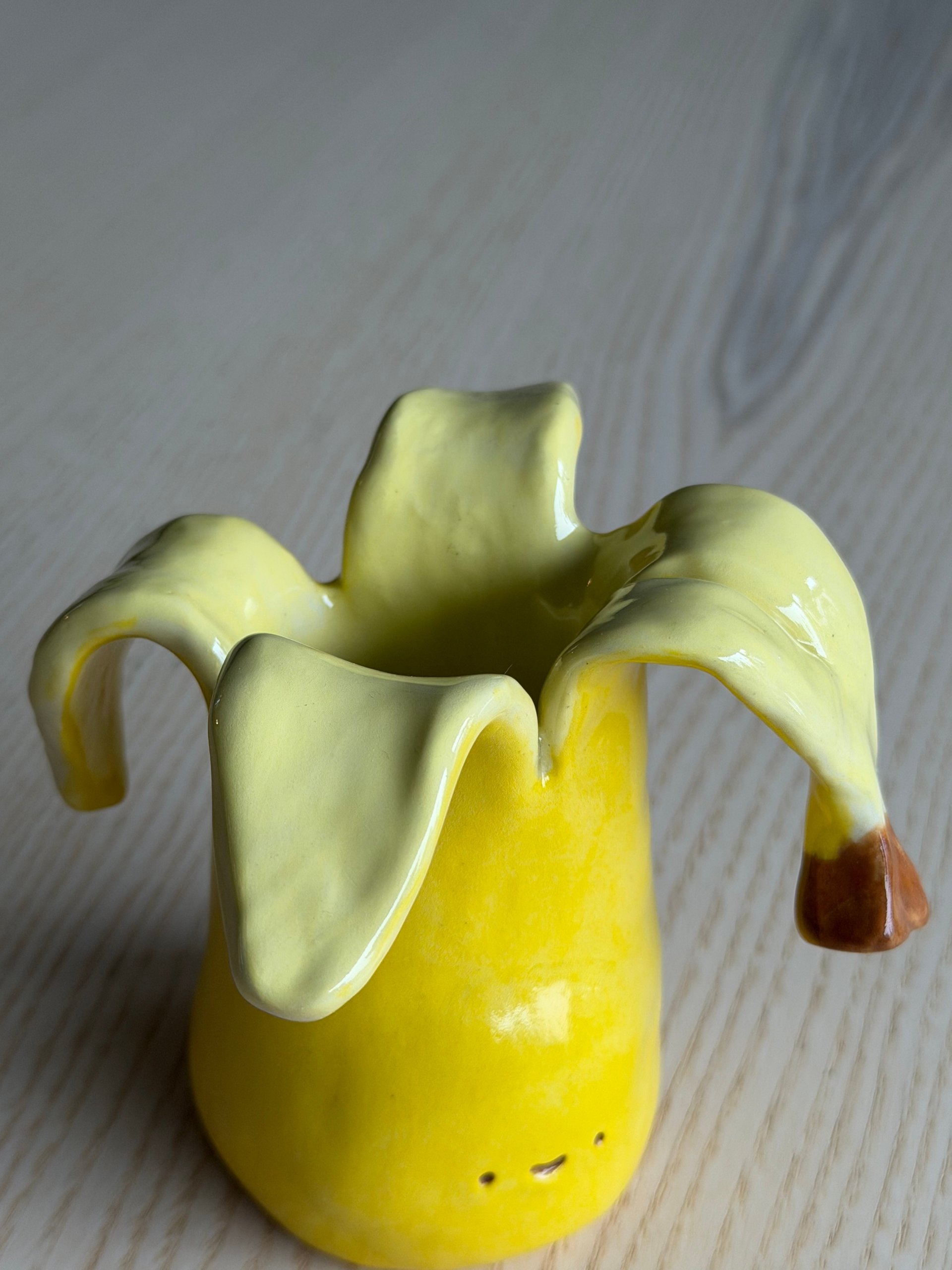 A cup with its peel splayed wide open like petals